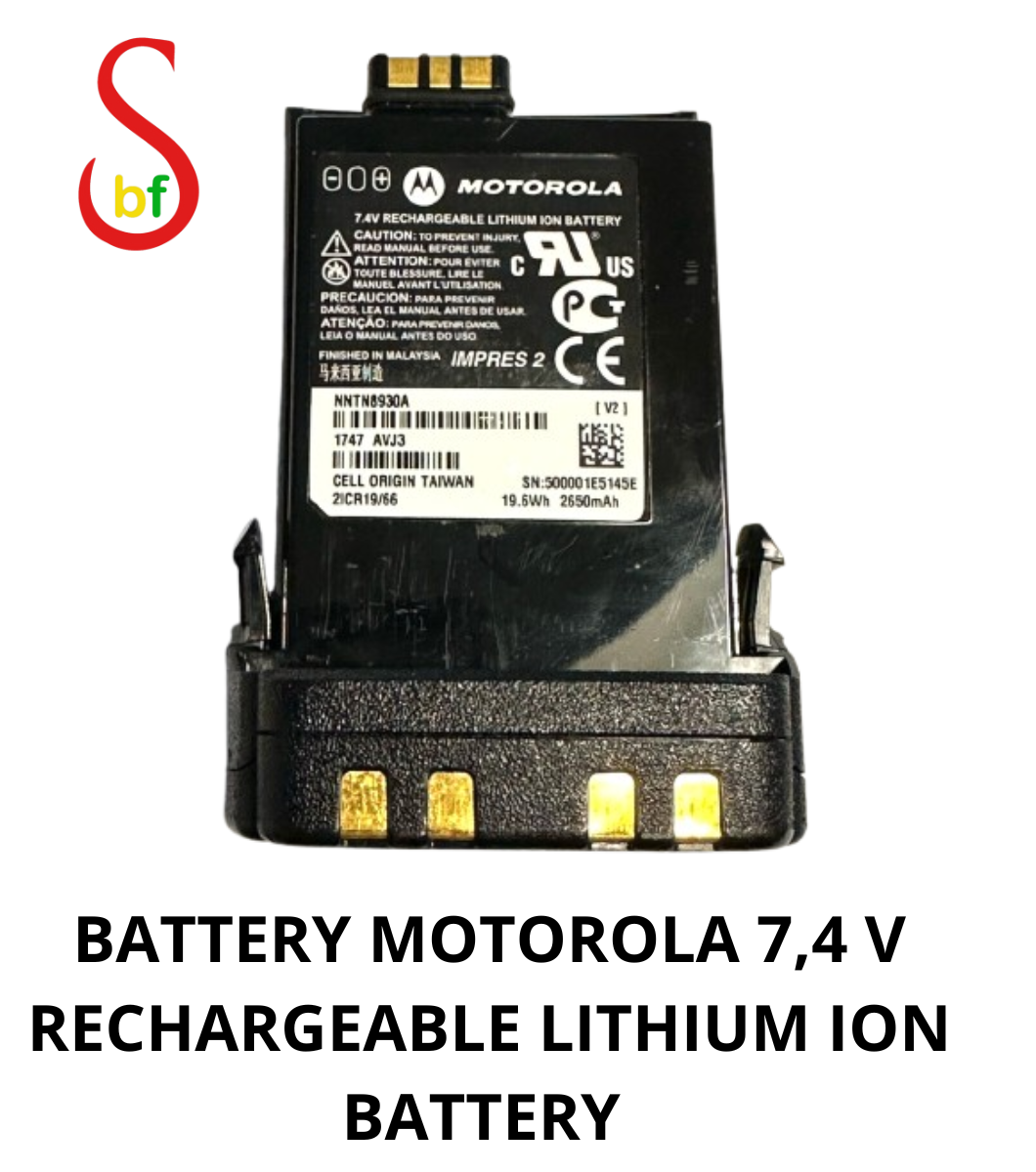 sougoubfmarket (18) BATTERY MOTOROLA 7,4 V RECHARGEABLE LITHIUM ION BATTERY – Image 1